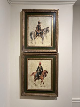 4 Cuadros Vintage de Caballería