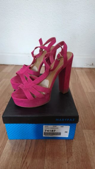 Sandalias de Ante Rosa Marypaz Talla 38