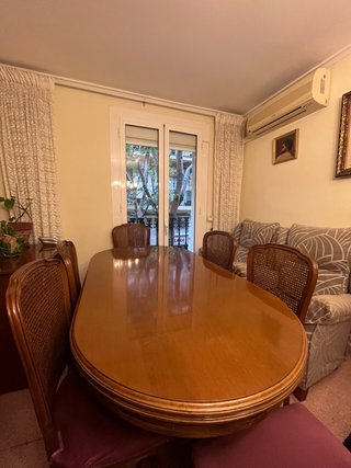 Juego de Comedor de Madera y Rejilla