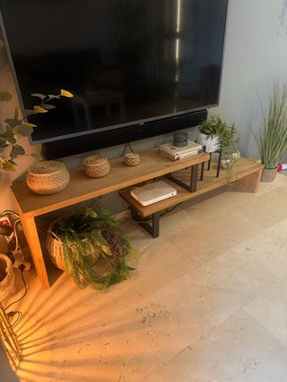 Mueble TV Industrial Madera y Metal