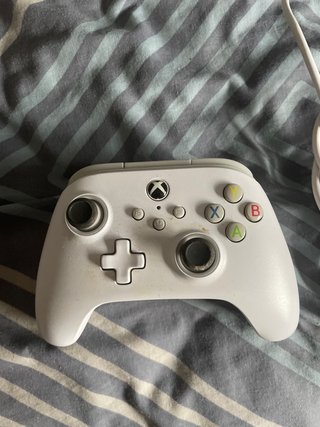 Mando con cable Xbox blanco