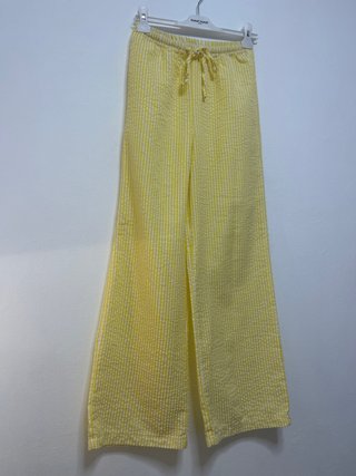 Pantalones de lino amarillos