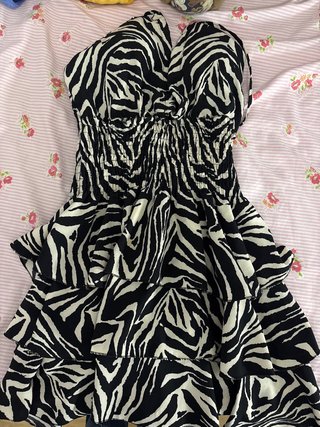Vestido Estampado Cebra