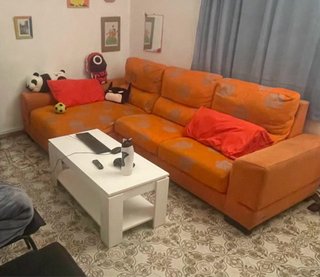 Sofá Chaise Longue Naranja