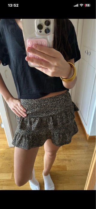 Falda pantalón Zara estampada