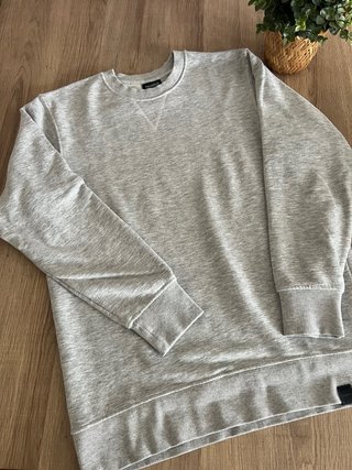 Sudadera Pull and Bear Gris Talla M
