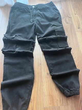 Inside Pantalón Cargo Negro Streetwear Urbano Bols