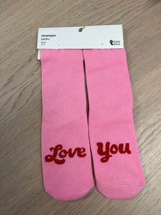 Calcetines Rosa altos Love You para niños y pareja