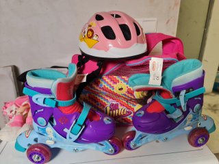 Set de Patines, Casco y Mochila