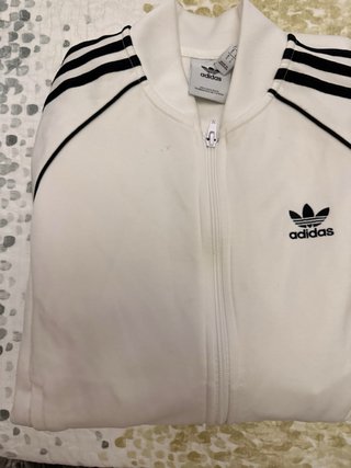 Chaqueta Adidas Vintage Blanca,preciosa