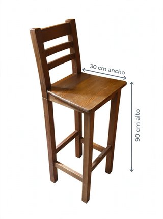 Silla Alta de Madera