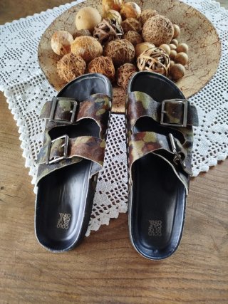 Sandalias con Hebillas Estampado Camuflaje