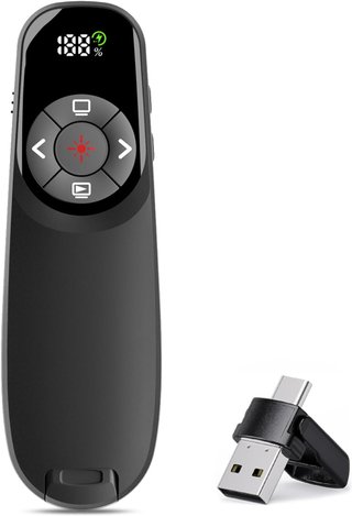Mando Presentaciones PowerPoint USB C Con Pantalla