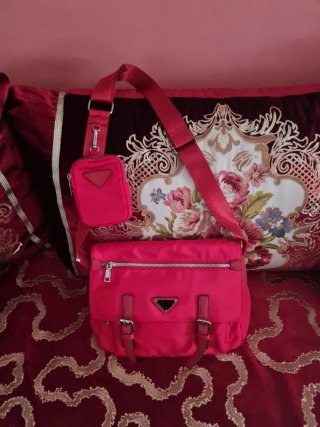Bolso Bandolera Rojo con Monedero