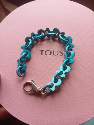 Pulsera Tous de Plata Turquesa