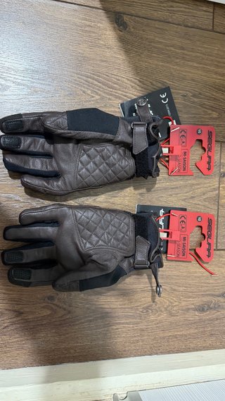 Guantes de Moto Segura Marrones