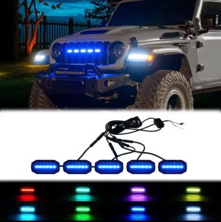 Kit Luces LED Parrilla Jeep Wrangler