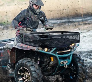 COSTWAY AW10056DK Cesta de Carga para Quad ATV