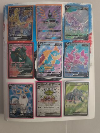 Set de 9 Cartas Pokémon Full Art