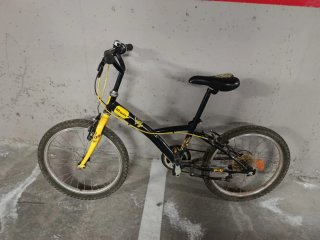Bicicleta Infantil Btwin Amarilla y Negra