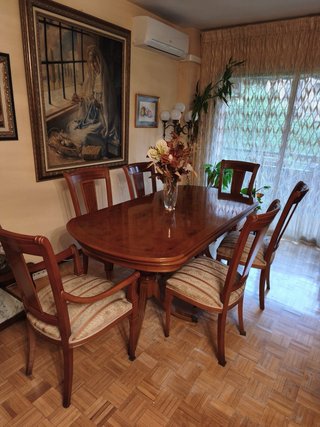 Mesa Comedor Extensible Raíz de Nogal 3,45m
