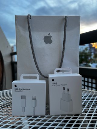 Cargador iPhone completo apple nuevo