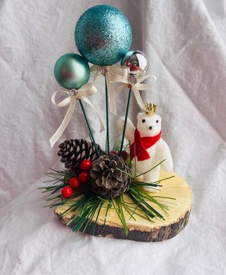 Decorazione Natalizia con Orsetto