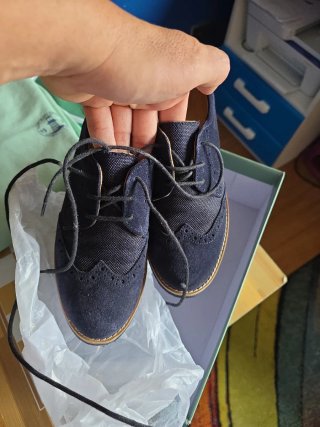 Zapatos de comunión azul marino