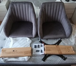2 Sillas de Comedor con Reposabrazos
