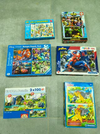 Lote de 6 Puzzles Infantiles
