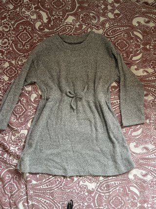 Vestido Gris de Punto