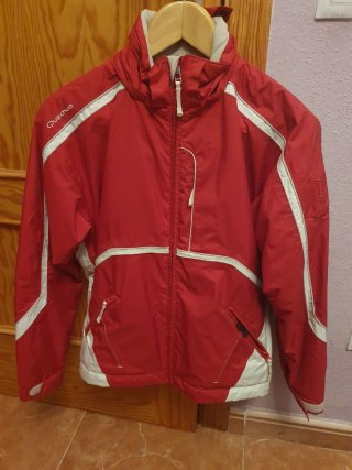 Chaqueta de esquí Quechua roja
