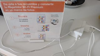 Repetidor Wi-Fi con marco de fotos