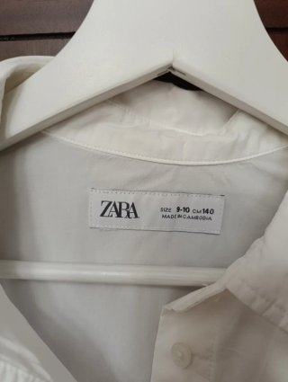 Camisa Blanca Zara Niña Talla 9-10