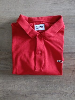 Polo Hombre | Tommy Jeans | Rojo |Talla XL