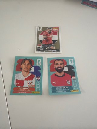 3 Cromos Panini Mundial de futbol
