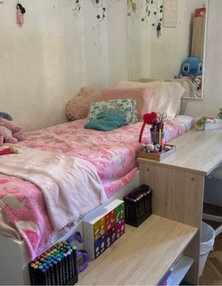 Cama Juvenil con Escritorio Integrado