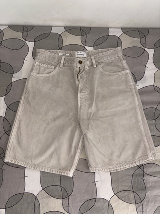 Bermudas Pull&Bear Beige Wide Leg