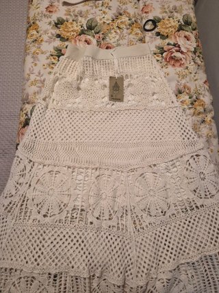 Falda Blanca de Crochet