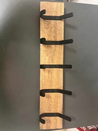 Perchero de Pared Madera y Metal