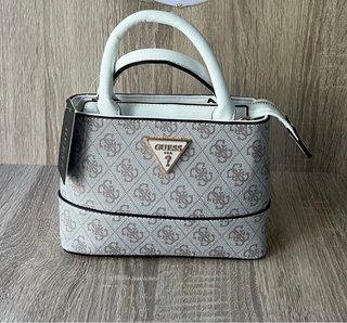 Bolso Guess Blanco y Marrón