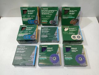 Lote de 8 Cajas de Discos Parkside