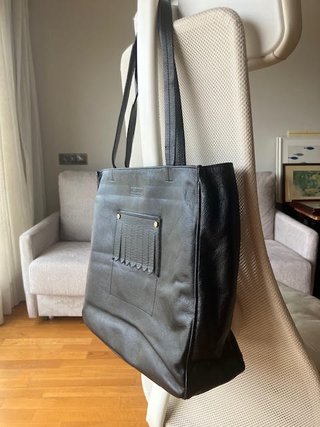 Bolso Shopper de Piel Negro et bang.