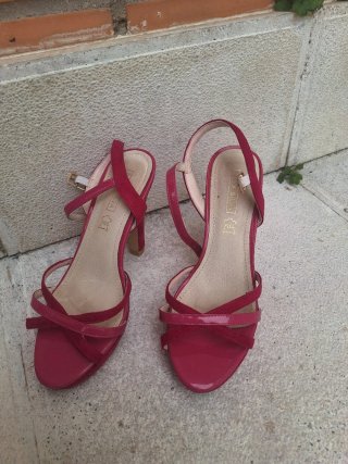 Sandalias de tacón X Silva fuxia