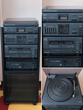 Torre Musical Sanyo con Tocadiscos