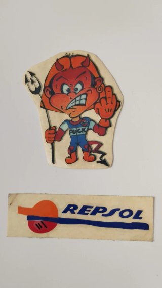 2 Pegatinas Repsol