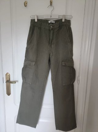 Pantalón Cargo Pull&Bear Verde