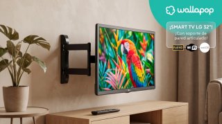 Smart TV LG 32" FullHD + Soporte de pared y mando