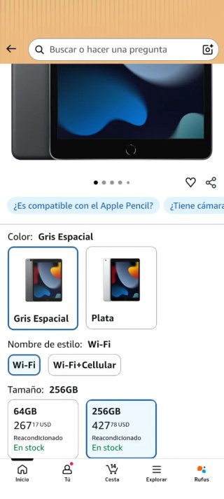 iPad 9na Generación 256GB Space Gray