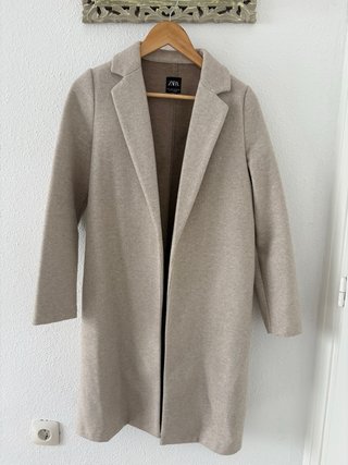 Abrigo Zara Beige Talla S